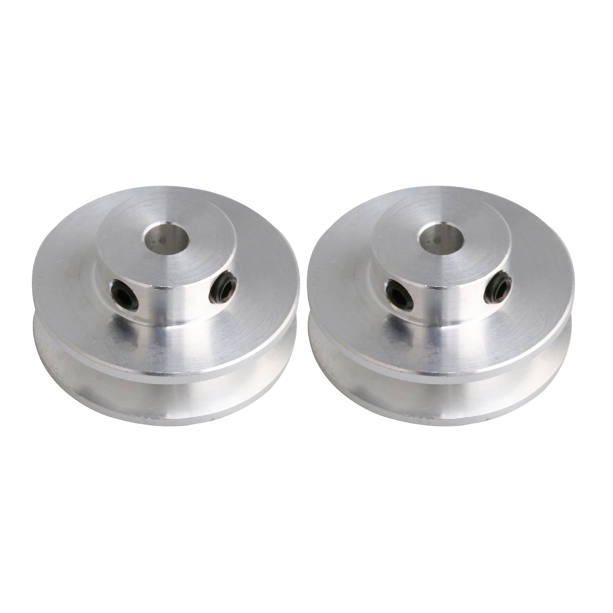 2Pcs Single Groove Pulley 31mm Diameter w/ 5mm Hole for Drilling Machine
