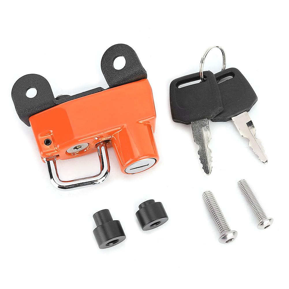Anti-theft helmet hook, compatible with modified Ducati Scrambler 400/800 (2015+ models) motorcycles (orange)