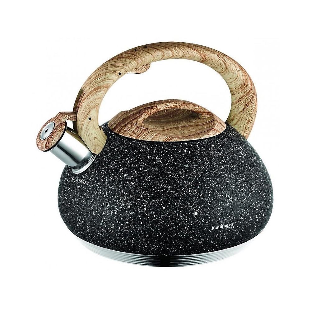 Klausberg kettle with whistle 2.7l Granit Wood 7726