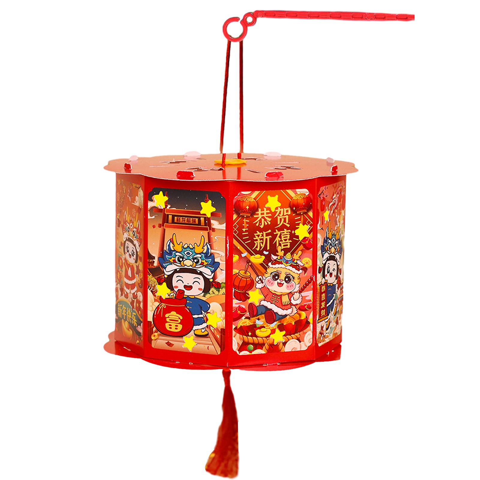 Ancient Style Projection Lantern Multipurpose Spring Festival Hanging Decoration for New Year Decoration