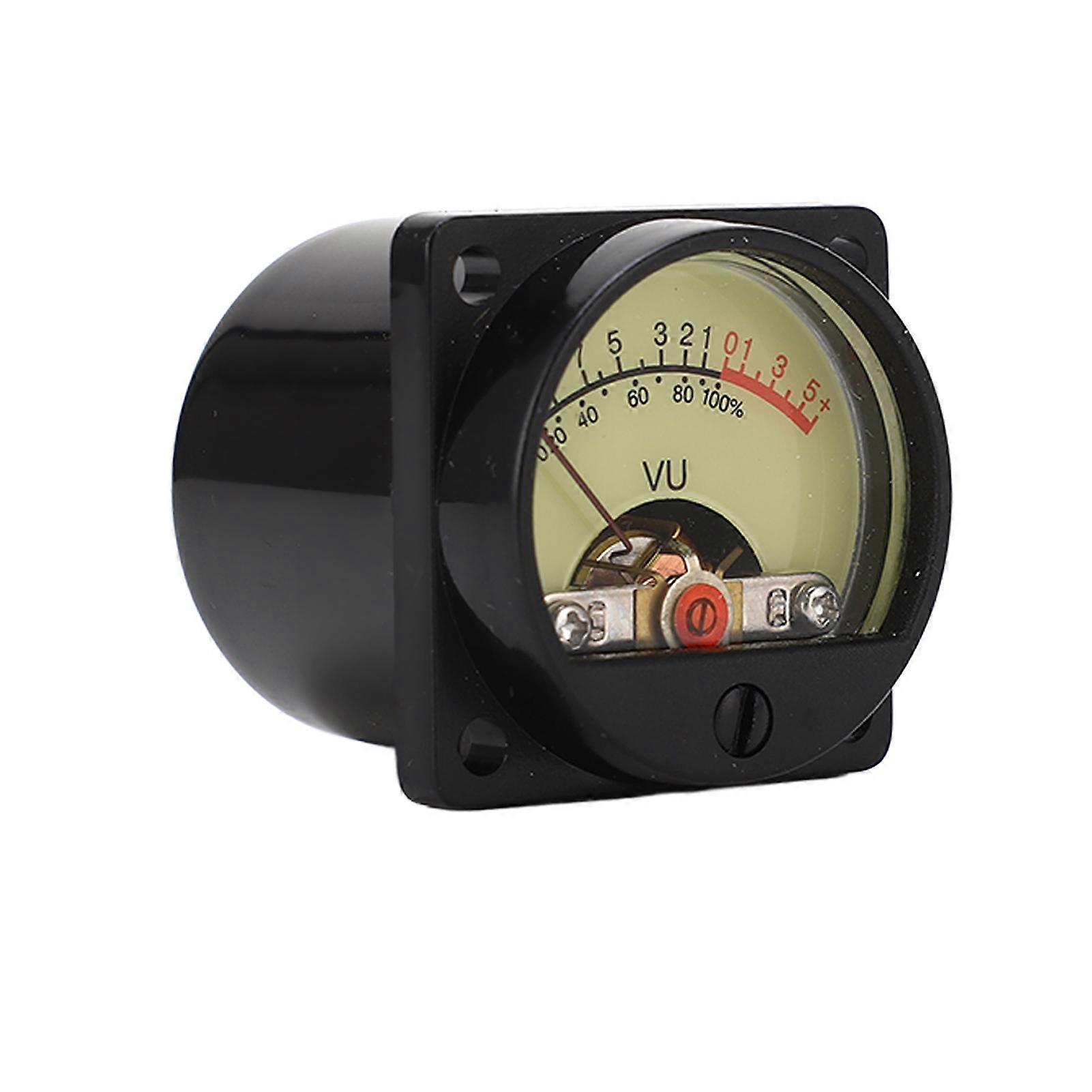 Qukaim VU Meter VU Meter Header Sound Level Pointer Indicator Tester, Blue LED Backlight, o Level Meter for Profional Use, Compact Design