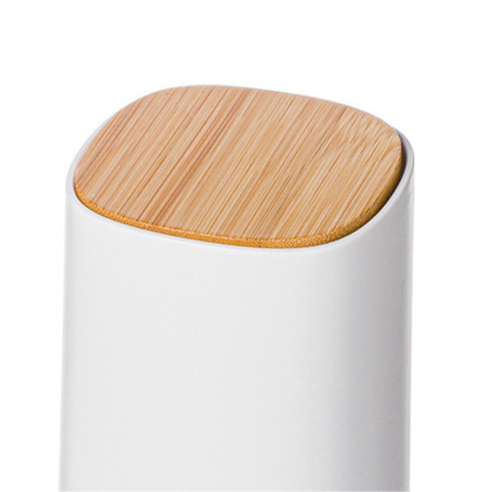 Toothpick Holder Automatic Push Multi Purpose Division Design Toothpick Container for Cotton Swab Dental Floss Green