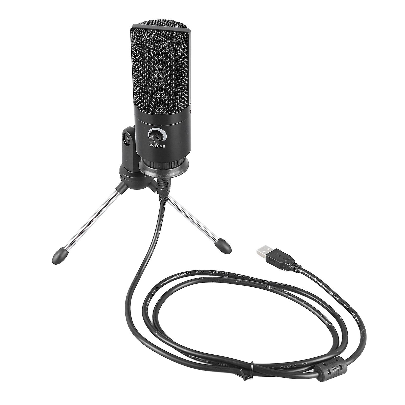 Professional Noise-Canceling USB Microphone for Streaming, Singing & Podcasts, Wide Frequency Response