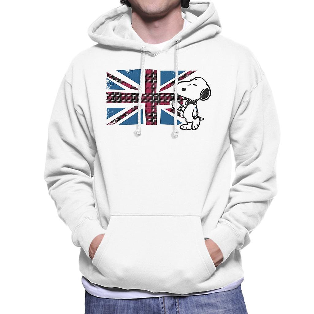 Peanuts Snoopy Union Jack And Tea Men's Sudadera con capucha