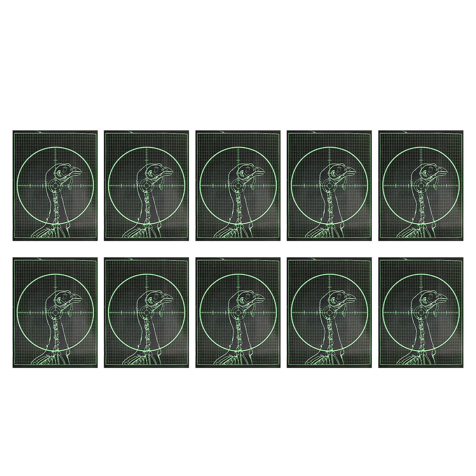 10 Pcs Outdoor Shooting Archery Target Paper Self Adhesive Archery Practicing Turkey Target Paper