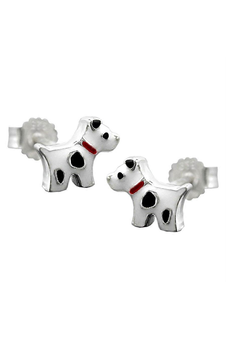 Earring Studs Dog With Dots Silver 925 - Gl91553