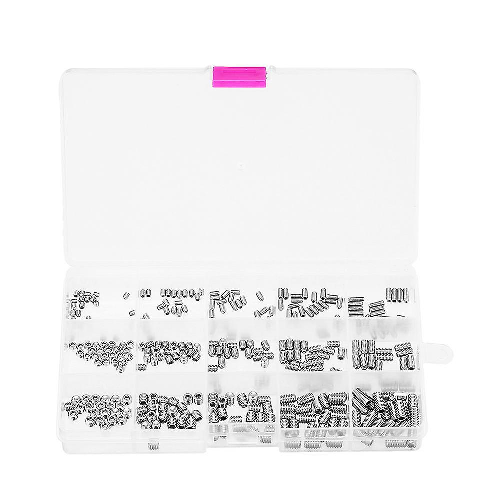 M3/m4/m5 300pcs Allen Hex Socket Set Grub Screw Cup Point 3-10mm Assortment Kit