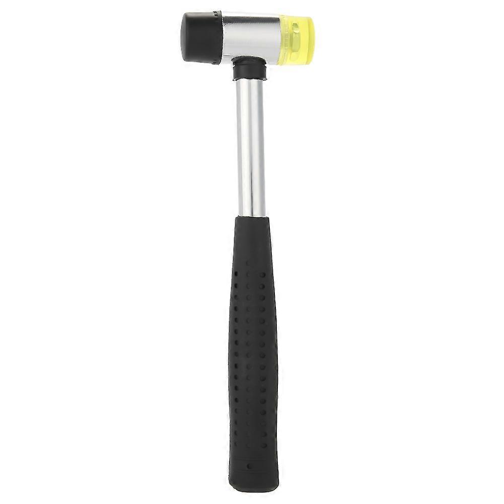 Multi-functional Hand Tool with Double Face Rubber Hammer - 25mm Steel Handle