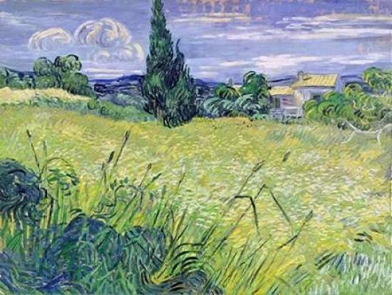 Landscape with Green Corn Poster