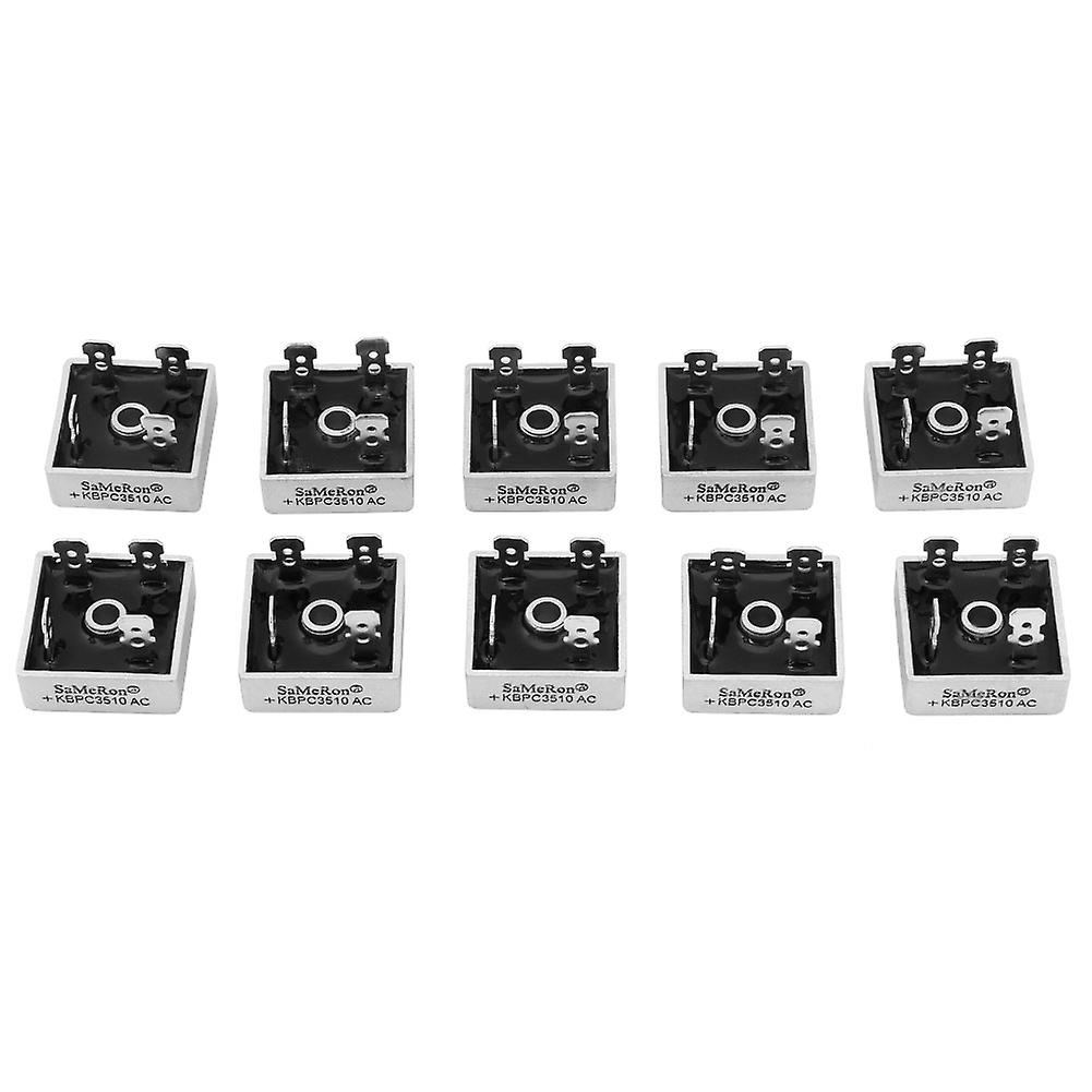 10pcs KBPC3510 35A 1000V Metal Case Silicon Bridge Rectifier
