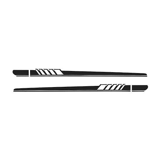 1 Pair Strip Pattern Car Side Stickers Waterproof Self-adhesive Anti-scratch Vehicle Decal Cool