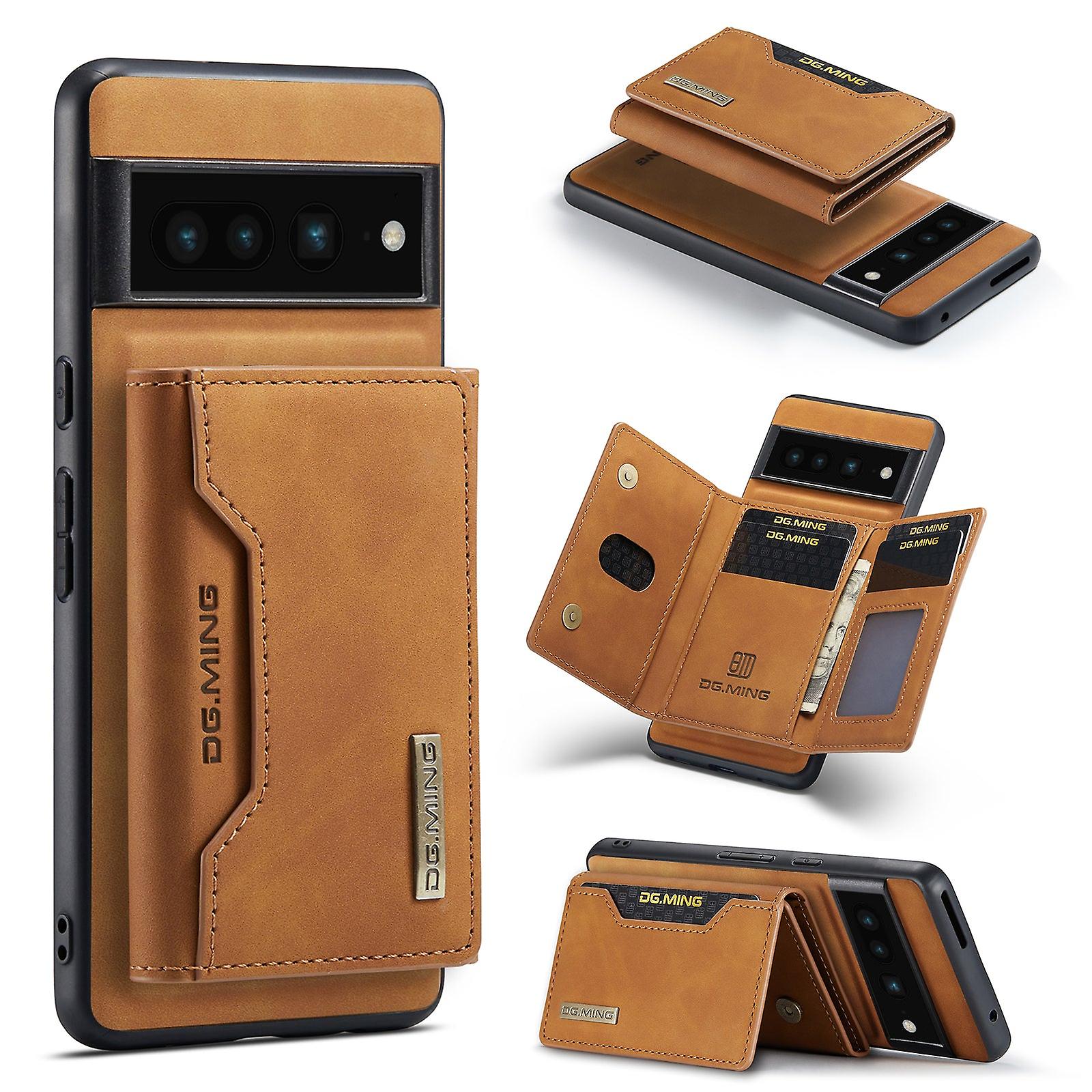 Detachable Card Pocket Case Suitable For Google Pixel 7 Pro, Magnetic Wallet Phone Stand Cover