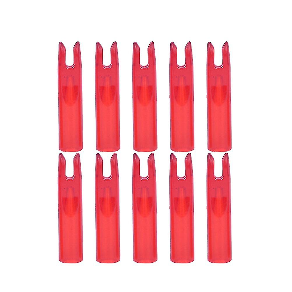 50pcs Red Archery Arrow Hunting Arrow Tails Accessories Internal Arrow End Suitable for 6mm Shaft