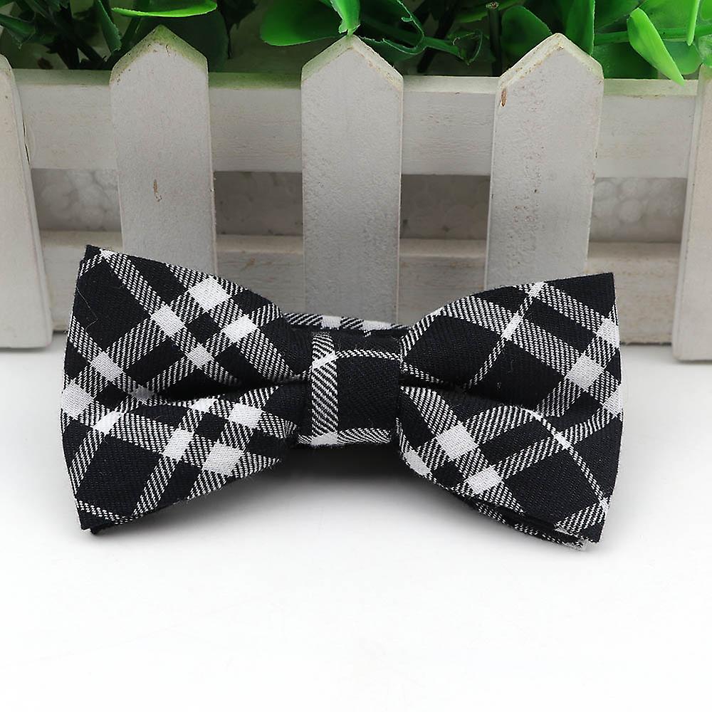 Klassisk barndräkt Flugor Baby Pojkar Randig Fjäril Mode Bomull Justerbar Barnfluga Tvåfärgad fluga