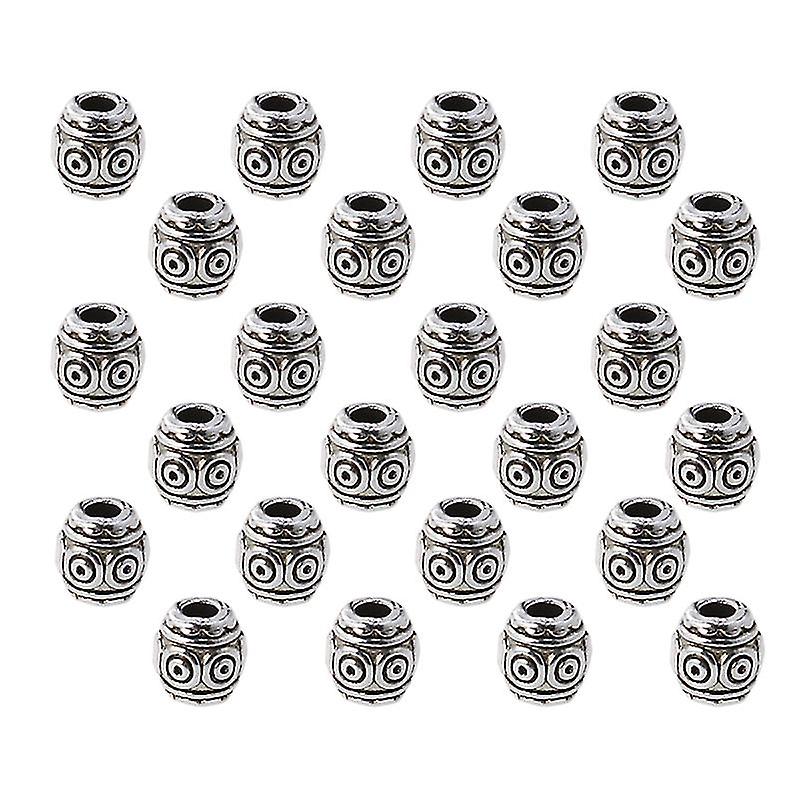 100pcs Tibetan Silver Beads