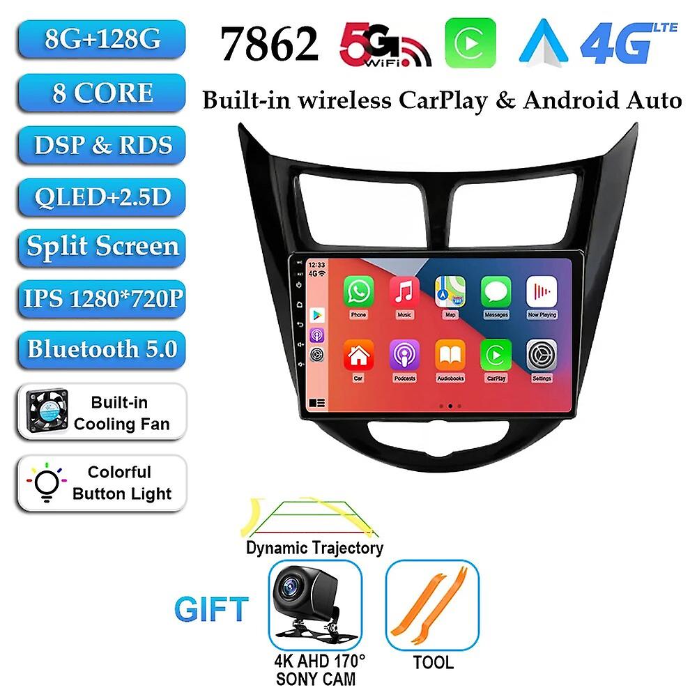 Android 13 For Hyundai Solaris 1 Accent 2010-2016 Car Radio Multimidia Video Player Gps Stereo System Carplay 4g Dvd Head Unit