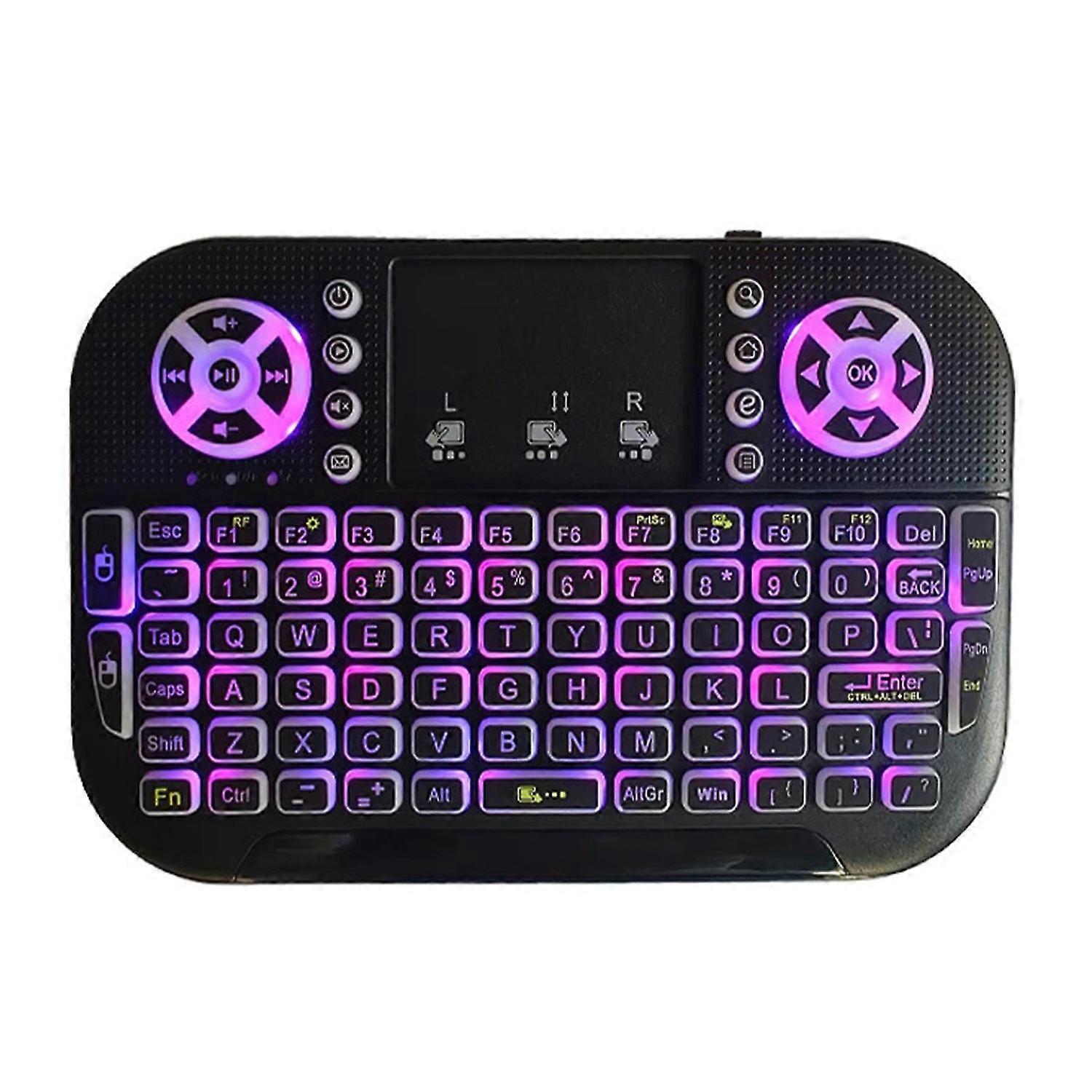 A8 Mini Keyboard Touchable Backlight 2.4G Bluetooth-compatible Wireless Mini Keyboard with Touchpad 