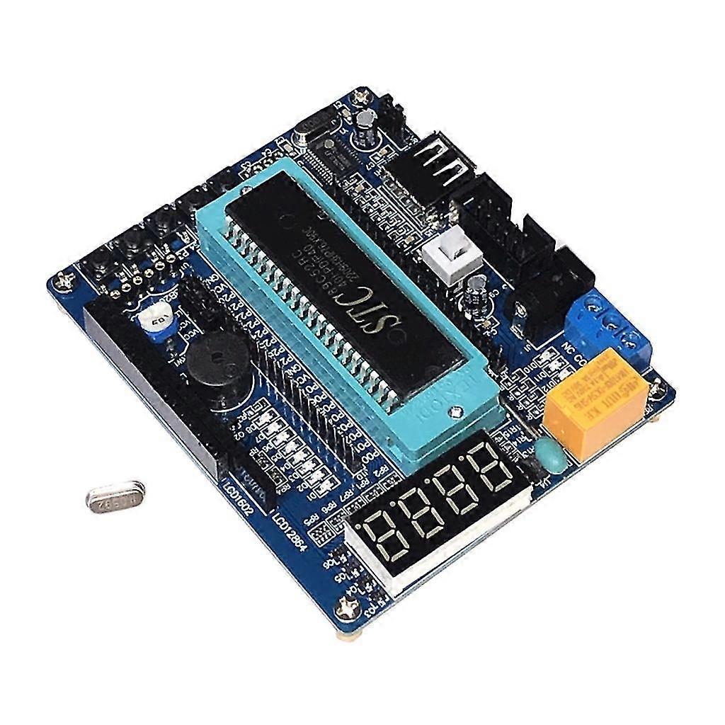 Upgradable 51 Microcontroller Development Board Small System Board STC89C52 Learning Board for IoTProjects