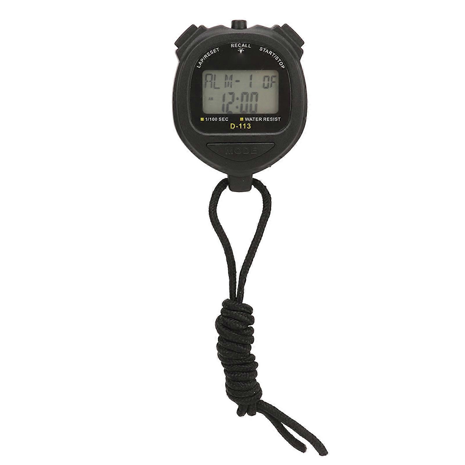 Waterproof Digital Stopwatch with Lap Memory & Split Timer for Athletic Training