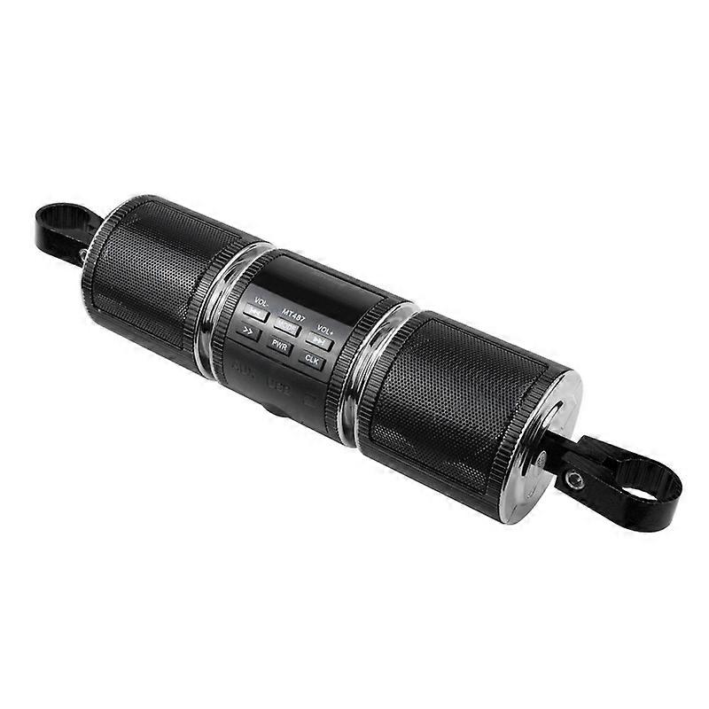 防水オートバイBluetoothステレオスピーカーハンドルバーマウントMP3再生音楽アンプオーディオシステムスクーターATV~10800