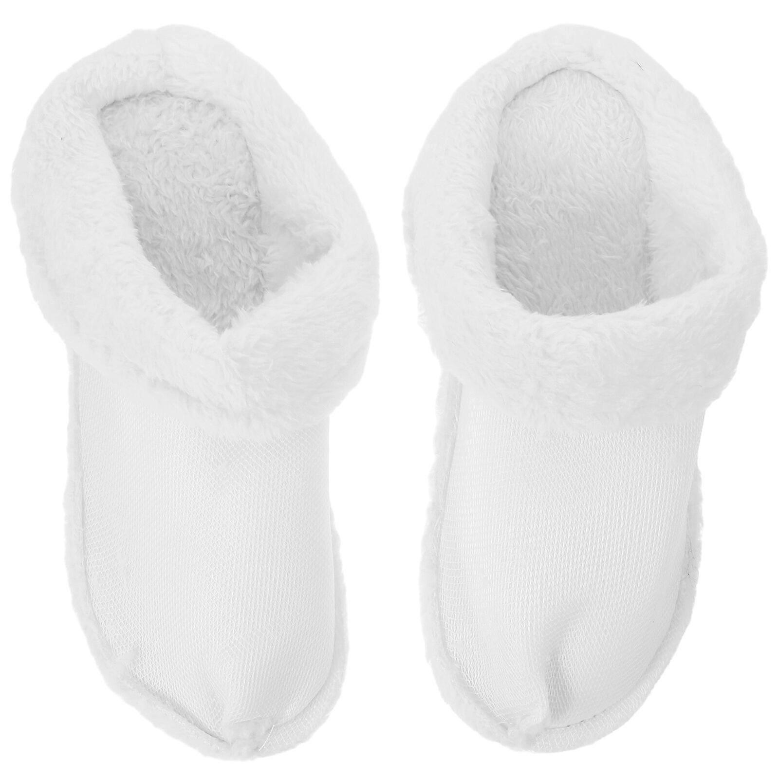 2 par vinterträskor foder sandaler tofflor foder slip-on träskor värmande foder