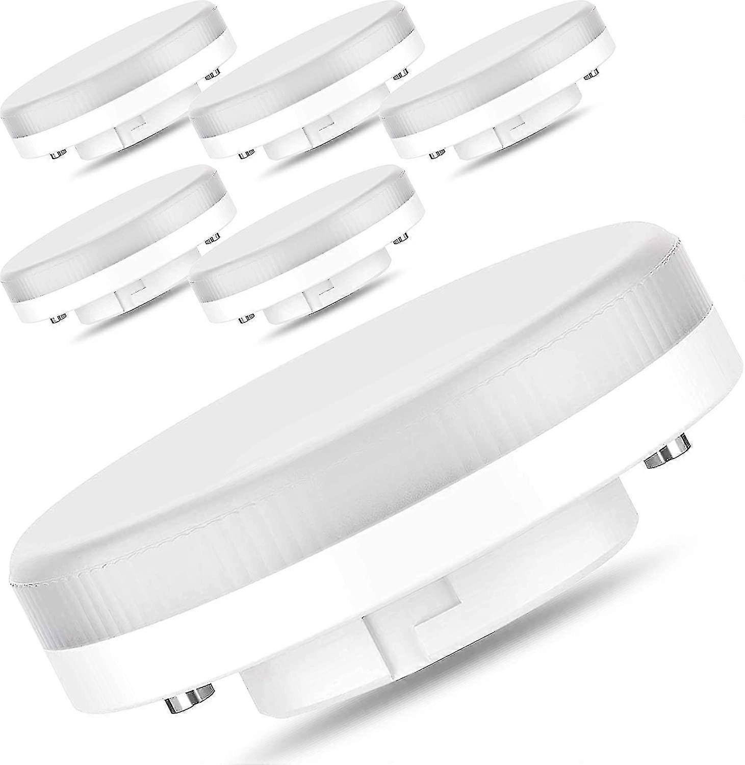 6 قطع Gx53 لمبة LED -7W / 400lm ، استبدال متوهج 50 واط ، أبيض طبيعي 4000k ، غير قابل للتعتيم ، 220-240 فولت [فئة الطاقة A +] [فئة الطاقة A +] [فئة الطاقة A +]
