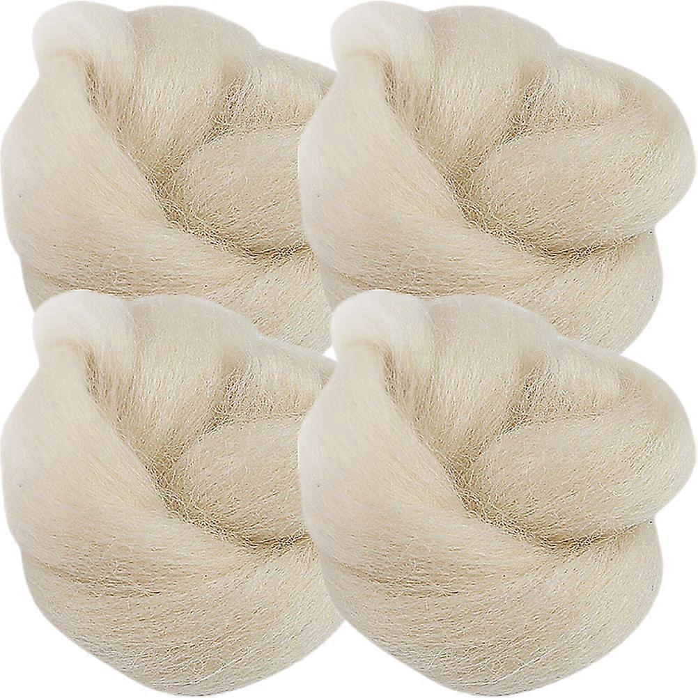 4Pcs Anti-wear Toe Separators Wool Toe Pads Supple Wool Toe Splitters Toe Corn Pads