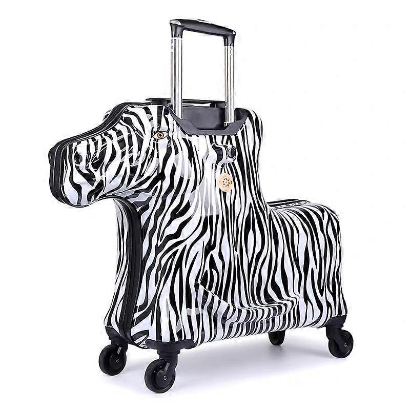 Uusi kuuma 3D-sarjakuva hevosmatka liikkuva matkatavaralaukku lasten söpö kärry matkalaukku pyörillä lapset ratsastus istuva matkatavaralaukku