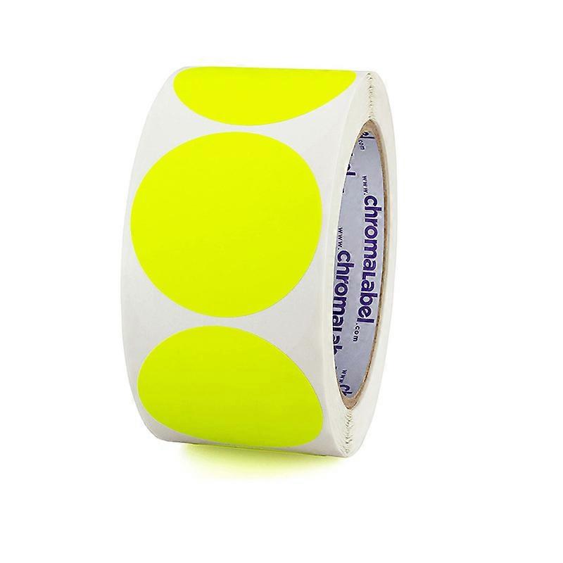 Label 1 Inch Round Permanent Color-code Dot Stickers, 500 Per Roll