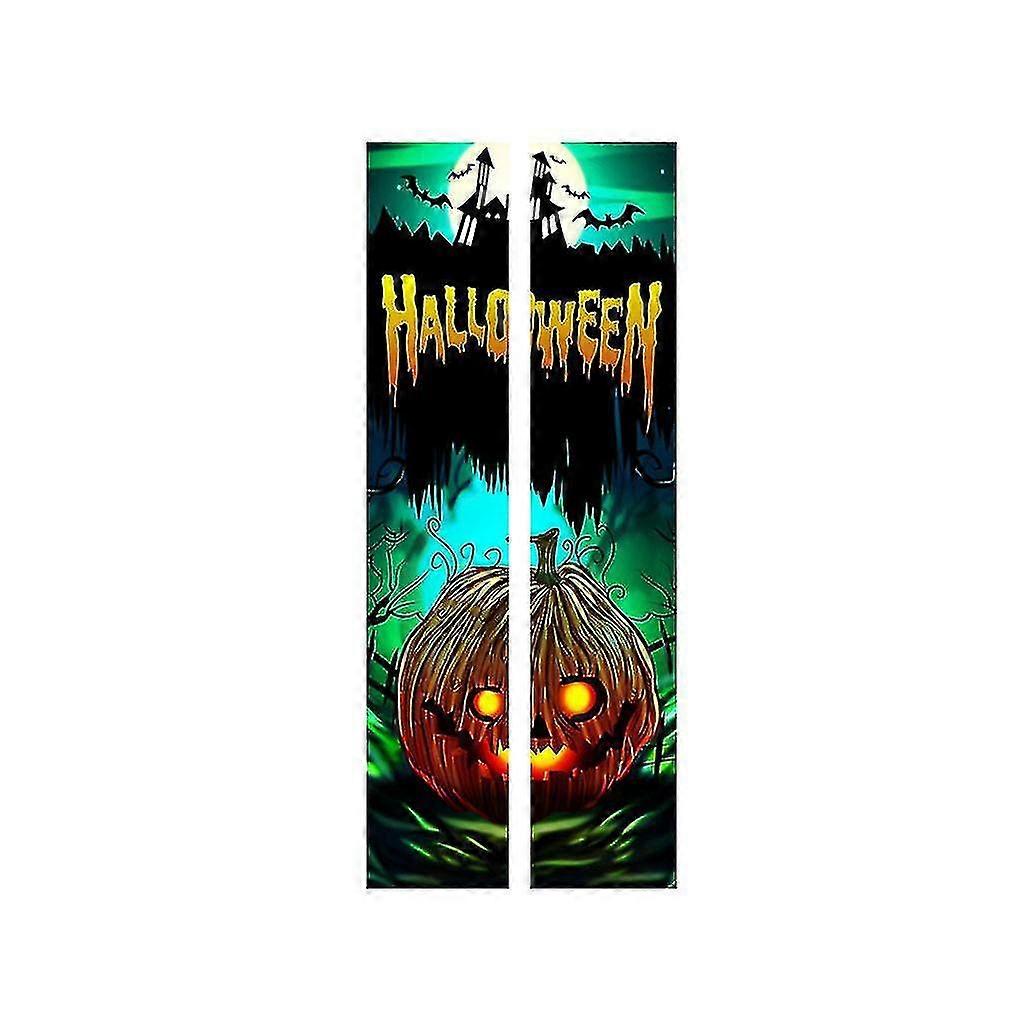 Halloween 3d Door Stickers Window Creative Party Decor_Dec
