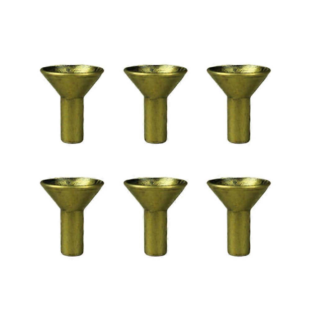 6 Pcs Creative Metal Filter Shape Censer Holders Retro Cucurbit Core Incense Stick Rack for Backflow Burner (Small Size)