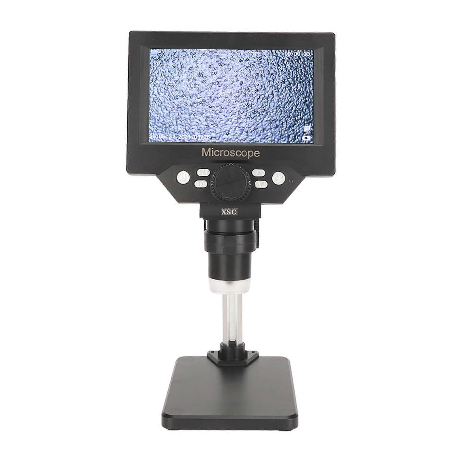 Electronic Microscope 1X to 1000X 5.5 Inch LCD Display 10MP Digital Video Microscope with 8 LED Light