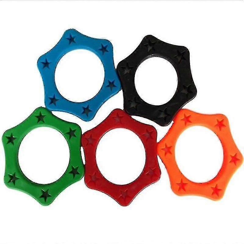 Rubber Anti Slip Roller Ring Protection -For Handheld Wireless Microphone(5 Pieces, Multicolor)