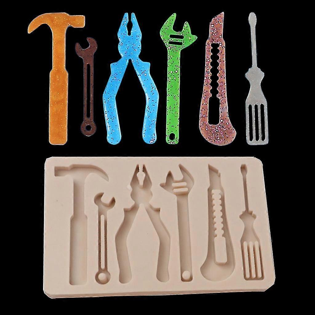 Cake Chocolate Decorating Baking Mould Tools Spanner Saw Ladder Shape Durable