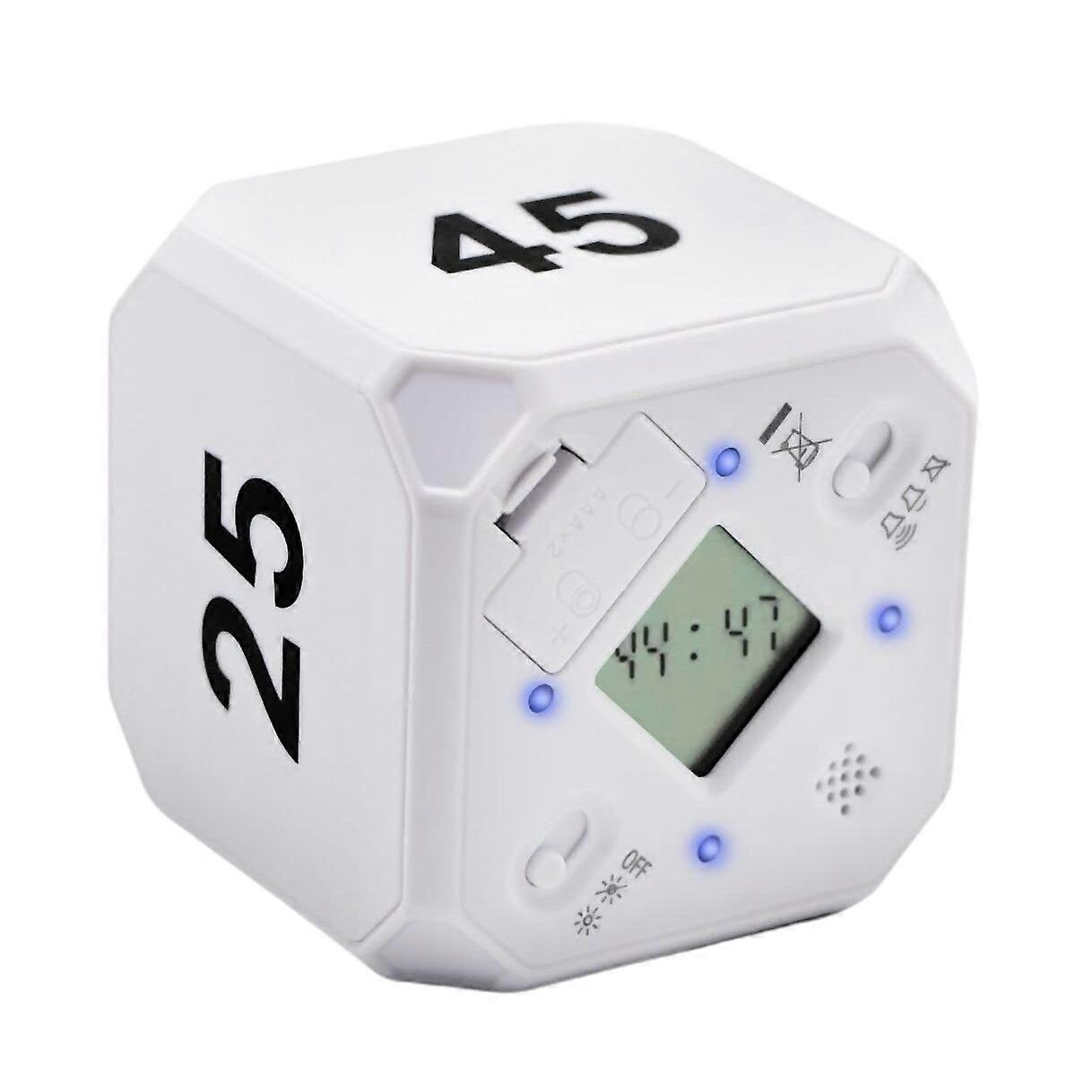 Cube-Timer Kitchen Timer Gravity Sensor Flip Meditation Timer for Time Management and Countdown 5-1