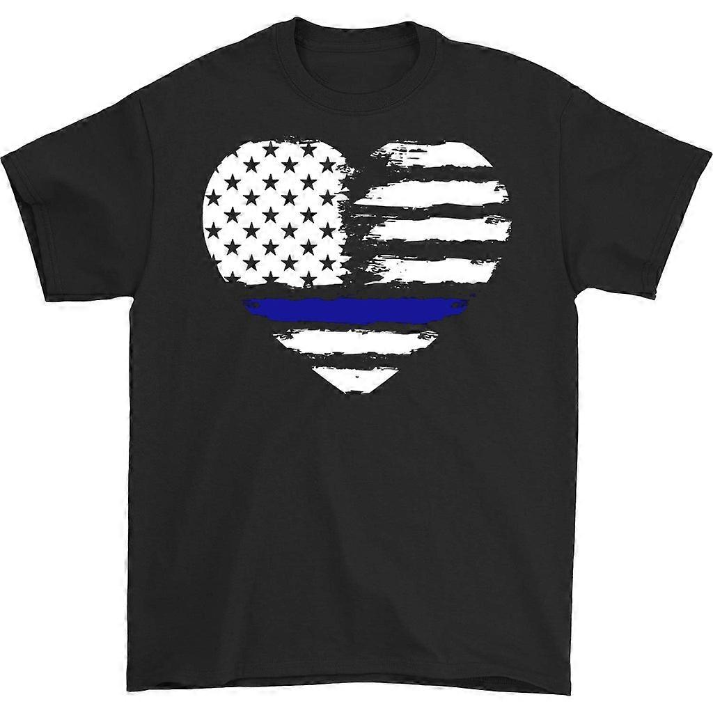 Tričko Heart Blue Line