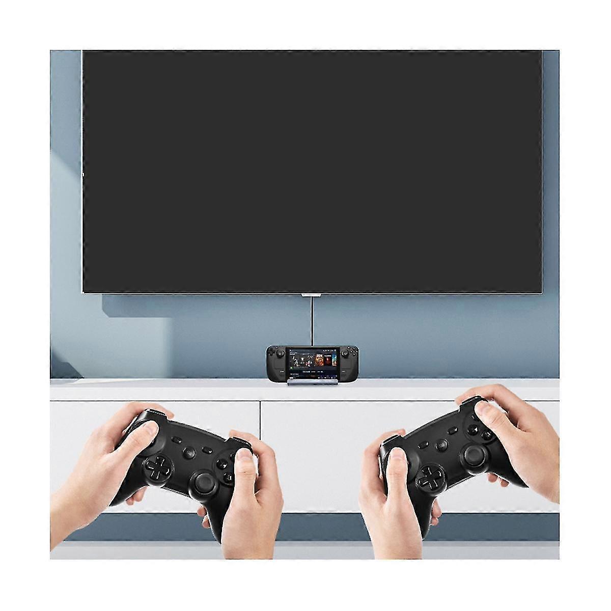 6 In 1 Docking Station For Deck Tv Base Stand Hub Holder Dock 4k 60hz -compatible For Deck Dock Con