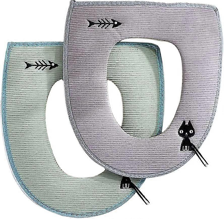 2 Pack Universal Heated Toilet Seat Covers  With Hanging Loop