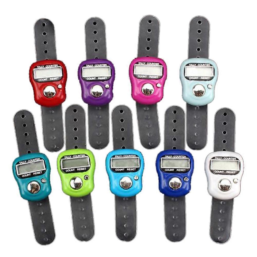 LCD Electronic Finger Hand Ring Knitting Row Tally Counter Pedometer