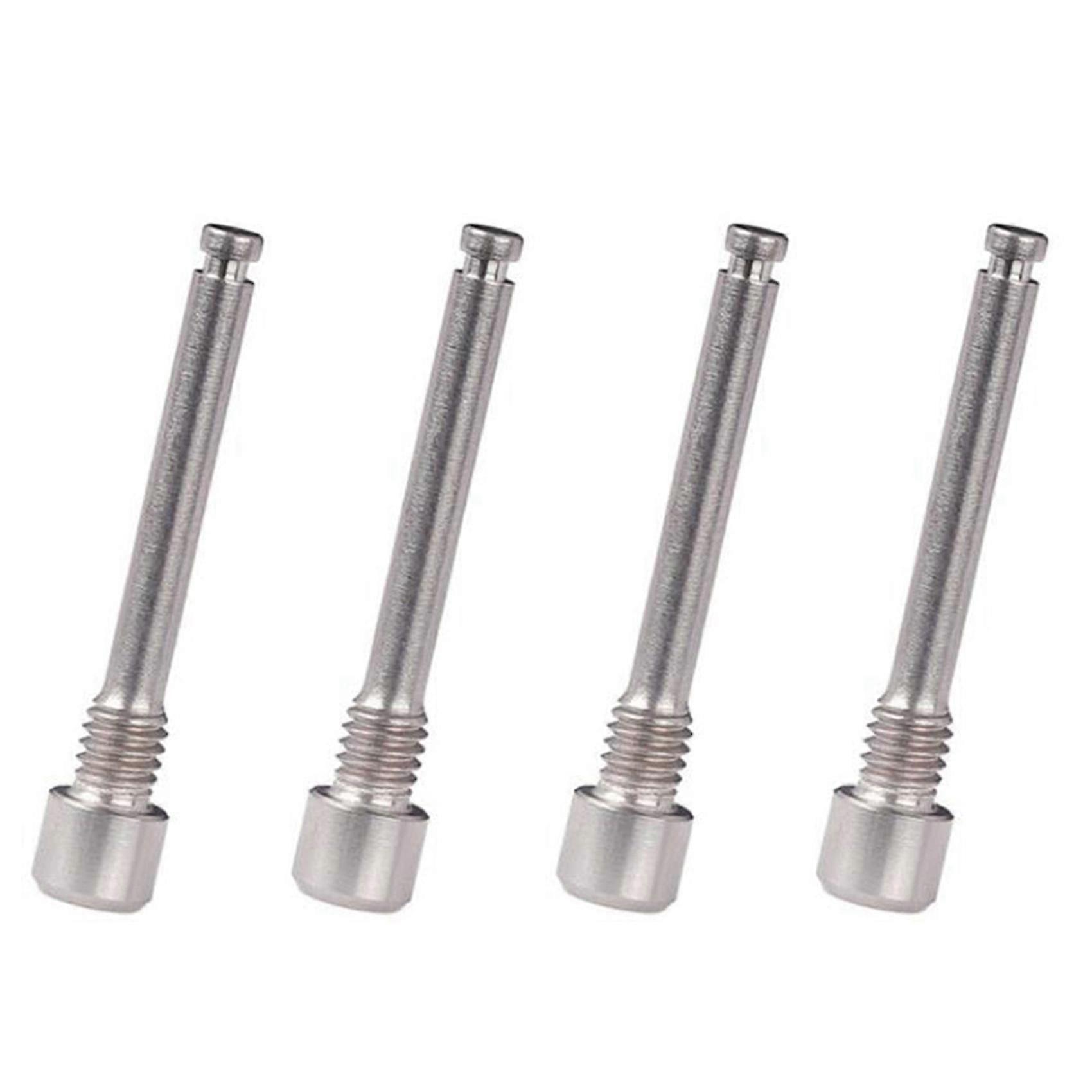 4x M4 Titanium Bolts For Bicycle Disc Brake Pad Threaded Pin Inserts Screw For R Hydraulic Disk Cal