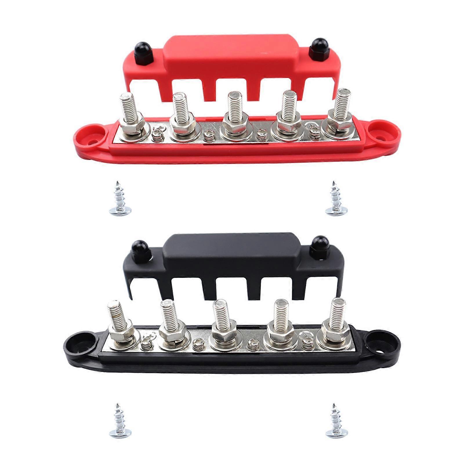 2x Bus Bar 48V 300A Power Distribution Blocks for Vehicle Trailer Yacht M8