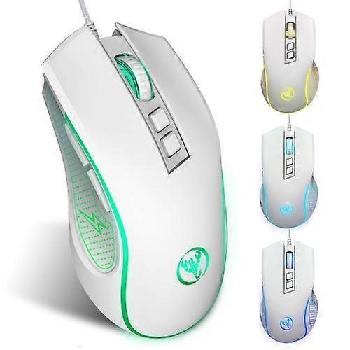 HXSJ X100 7-buttons 3600 DPI Cool Glowing Wired Gaming Mouse
