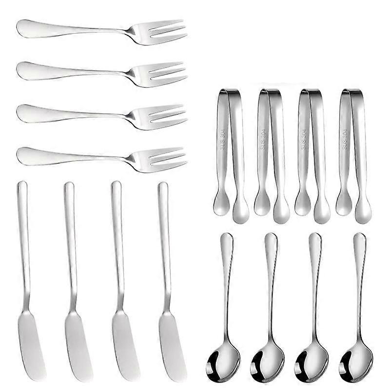 Cheese Butter Spreader Knives Set 16 Pieces Charcuterie Accessories Stainless Steel Butter Knives S