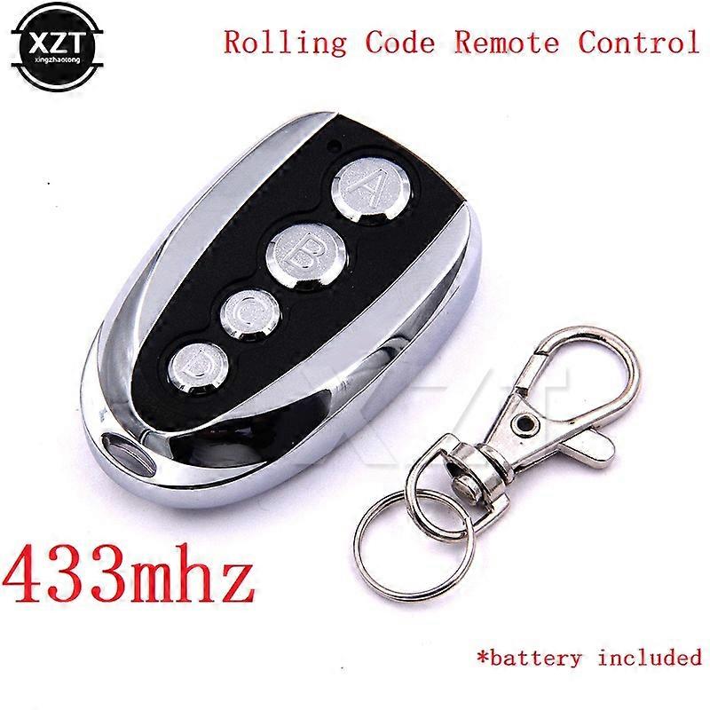 Nice Universal garage door remote control 433MHZ opener Cloning 4 key Auto Car Rolling Code gate 433 remote control duplicator