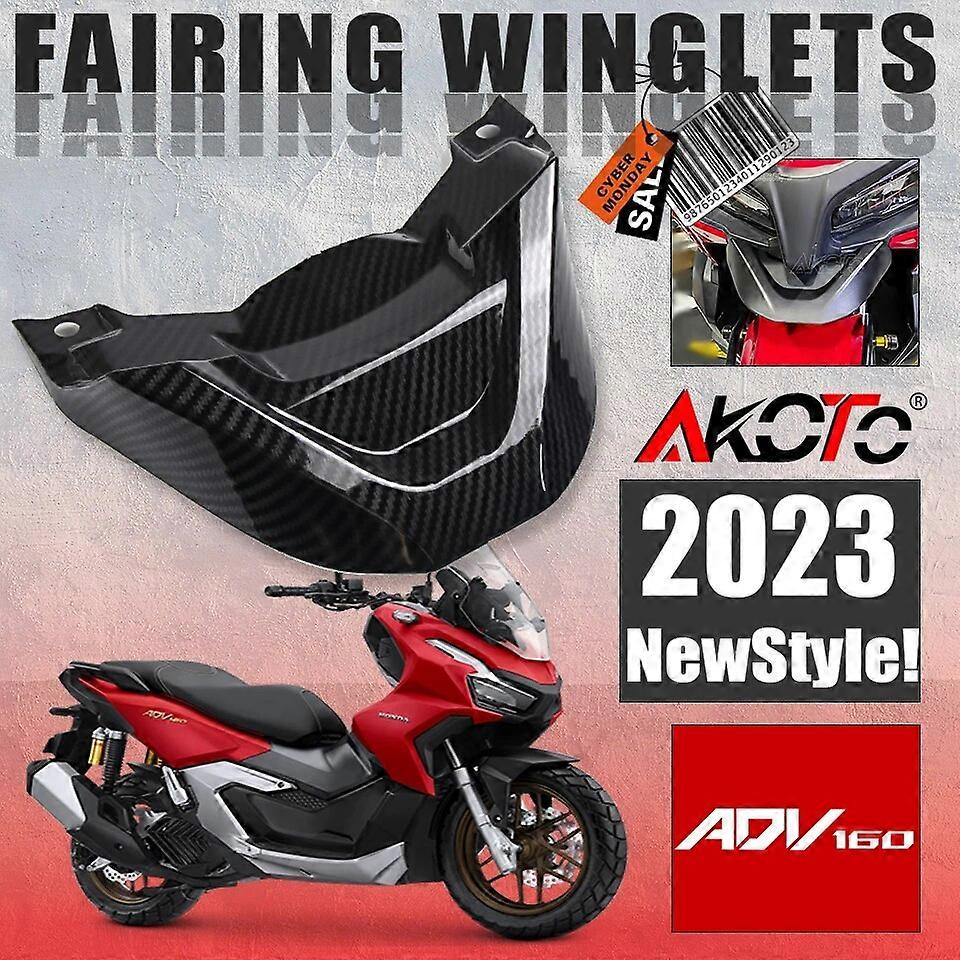 For HONDA ADV160 ADV 160 ADV-160 2022-2023 Front Fairing Aerodynamic Winglets Front Beak Nose Cone Extension Cover Extender