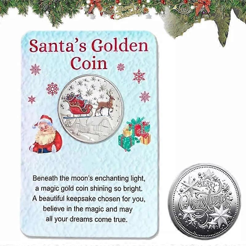 Santa Gold Coins for Christmas Eve Boxes with Message Card