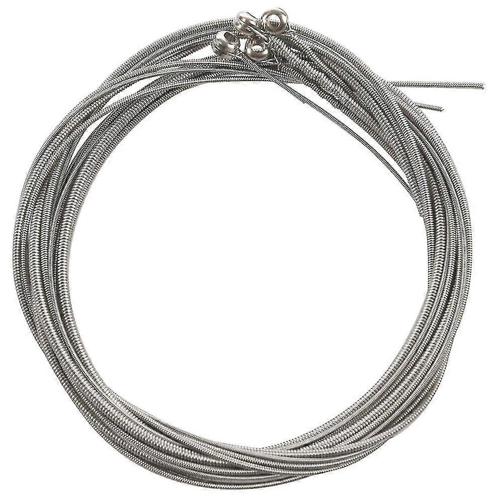 4 stycken Bassträngar Basgitarrtillbehör Gitarrsträngar Försilvrade Gitarrmusiktillbehör