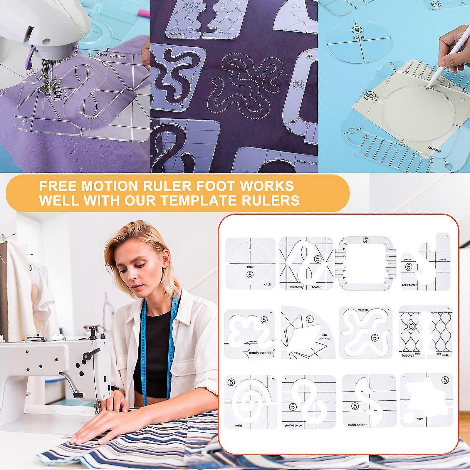 Acrylic Diy Sewing Patchwork Ruler Special-shaped Hollow Sewing Kit Patchwork Template