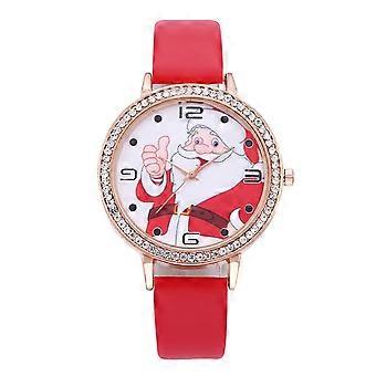 Scarpe da donna Bracciale Set Fiori Signore Bracciale Orologio Casual Pelle Quarzo