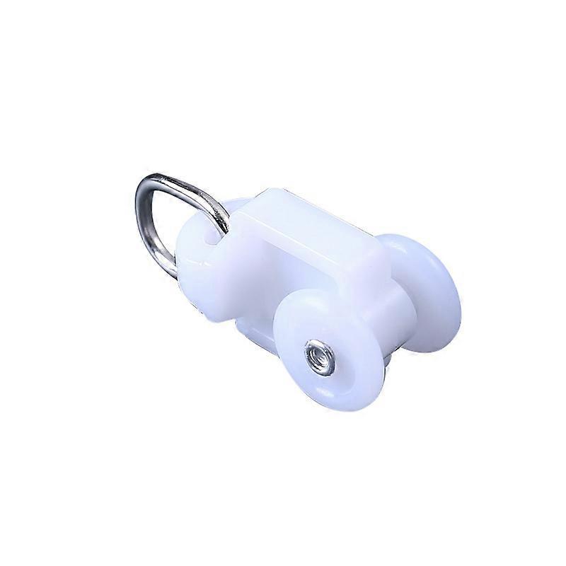 100PCS Silent Curtail Rail Pulley Slide Rollers,Drapery Rail Sliding Glider